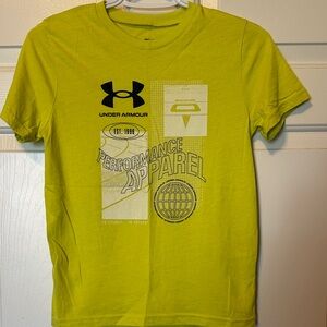 Under Armour Kids medium loose Lime Green Performance Tee